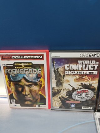 Lote 7 JUEGOS DE PC BELICOS, completos , buen estado