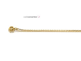 gargantilla oro 18k con piedra con circonita 21cm