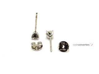 pendientes oro 18k con piedra con circonita