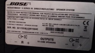 Altavoces Bose Negros