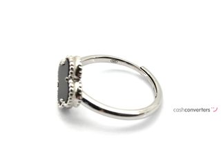anillo plata 925mm con piedra con malaquita,nacar,onix