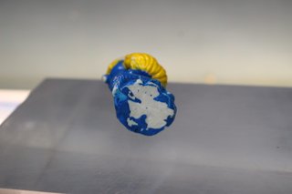 Los Pitufos: Pitufina Sirena. Figura de PVC. Sin marca, bootleg, vintage.