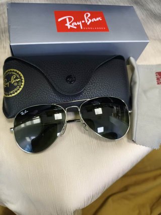 Gafas de sol Ray-Ban Aviator plateadas