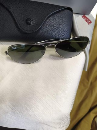 Gafas de sol Ray-Ban Aviator plateadas