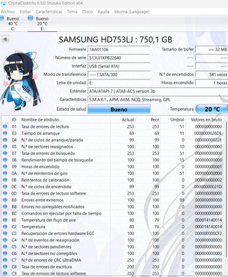Disco Duro Samsung 750GB HD753LJ