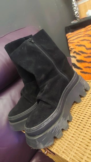Botas plataforma mujer negras