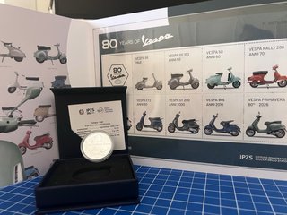 80th Vespa 5€ ag + Filatelico