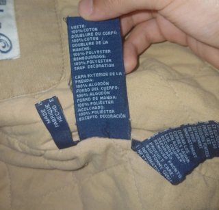 Chaqueta Tommy Hilfiger Beige Cuello Alto