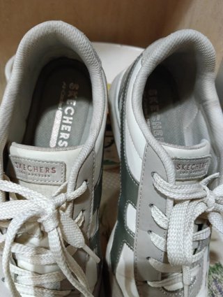 Zapatillas Skechers Mujer Talla 38 Gris/Blanco