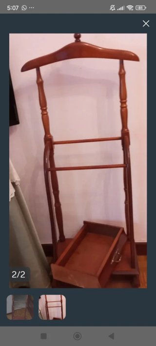 Perchero Galán Madera Pino Casi Nuevo
