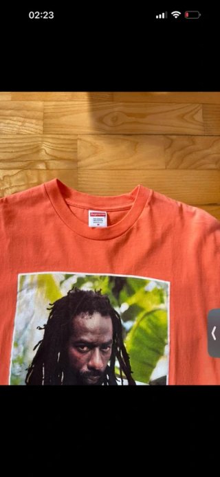Supreme Buju Banton Camiseta Naranja