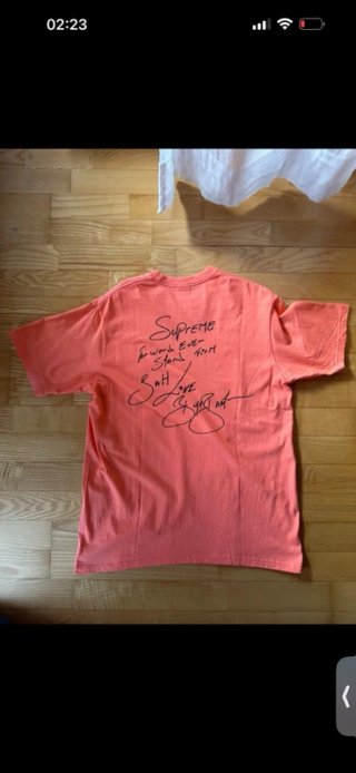 Supreme Buju Banton Camiseta Naranja