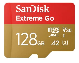 SanDisk Extreme Go 128GB Micro SD + Adaptador
