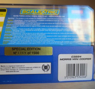 SCALEXTRIC UK C3224 MORRIS MINI COOPER TWIGGY