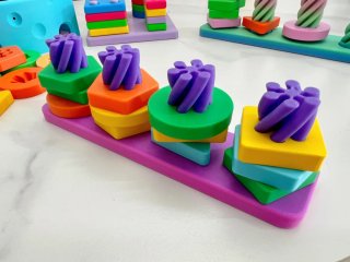Juego educativo 3D de encajes apilable