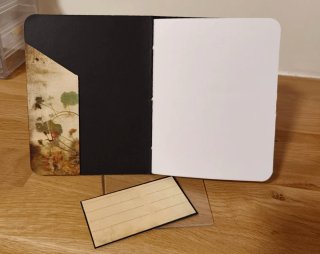Libreta artesanal flores vintage