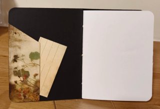Libreta artesanal flores vintage