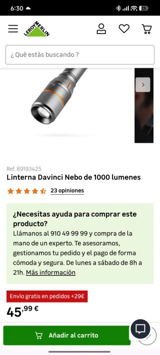 Farol NEBO DAVINCI 1000 Im FLT0018
