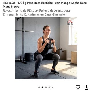 Pesa russa kettlebell base piatta 14 kg