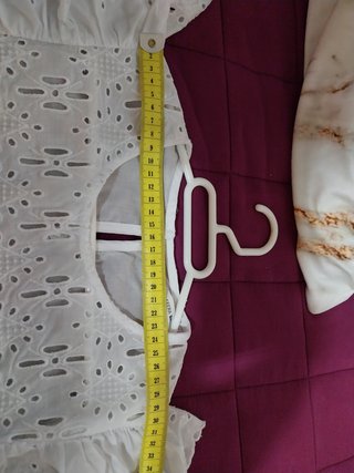 Blusa Verano Encaje Blanca Talla S