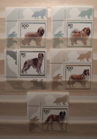 Sellos Alemania 1996 Perros