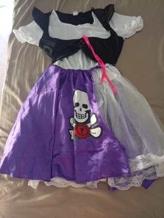 Disfraz Pirata Calavera Niña