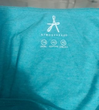 (M) Camiseta tirantes azul turquesa