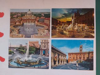 18 Postales Roma Vintage Años 60-70