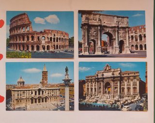 18 Postales Roma Vintage Años 60-70