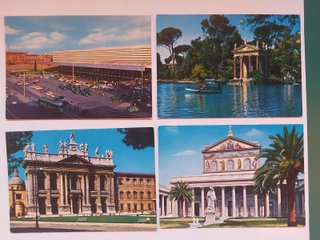 18 Postales Roma Vintage Años 60-70