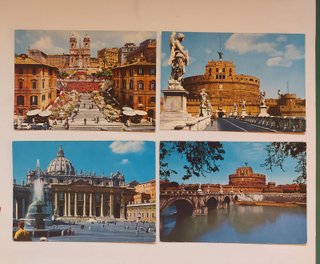 18 Postales Roma Vintage Años 60-70