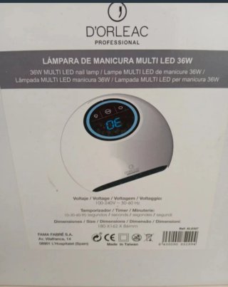 Lámpara Uñas D'ORLEAC LED 36W Blanca