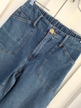 Vaqueros pierna ancha wideleg.Corte recto.Talla 38