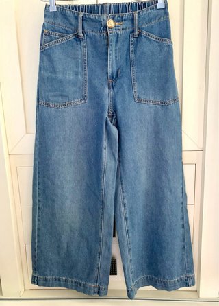 Vaqueros pierna ancha wideleg.Corte recto.Talla 38