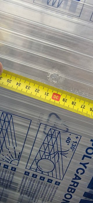 Placa Policarbonato Macrolux 3x0.98m 16mm