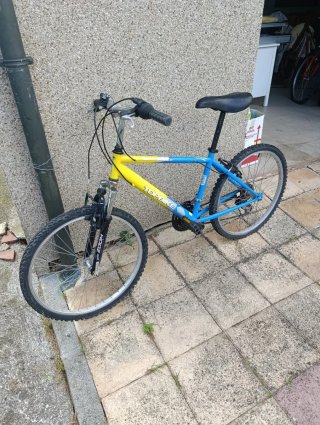 Bicicleta Topbike Azul y Amarilla