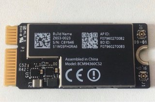 Tarjeta WiFi/Bluetooth MacBook Air A1466 2013-2017