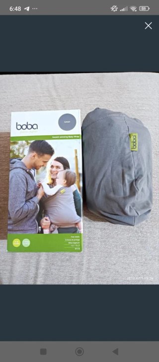 Portabebés Boba Gris