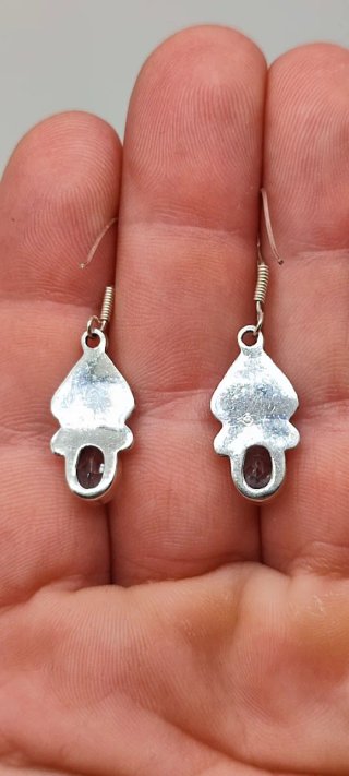 Pendientes de Plata y Topacio Azul.