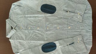 Camisa Massimo Dutti Rayas Azul Talla XXL