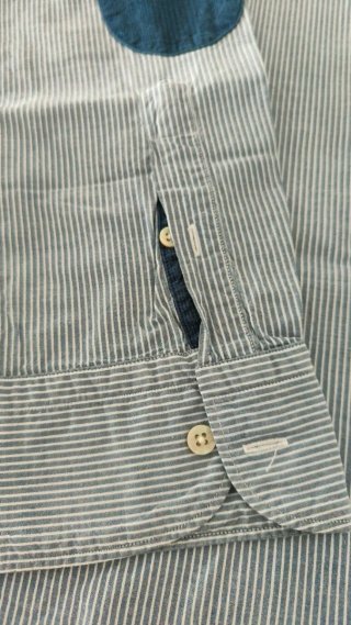 Camisa Massimo Dutti Rayas Azul Talla XXL