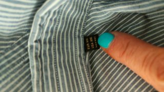 Camisa Massimo Dutti Rayas Azul Talla XXL