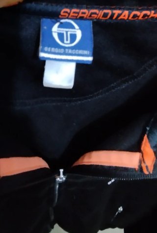 Sudadera Sergio Tacchini M Negra Naranja