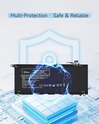 GINGEPRO Batería PW23Y 64Wh 7,7V 8200mAh DELL