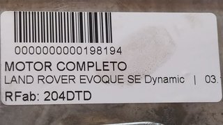 MOTOR COMPLETO LAND ROVER EVOQUE SE Dynamic