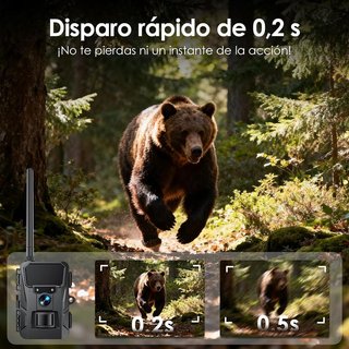 WOLFANG WT07 4G 2K 48MP visión nocturna TFT 2''
