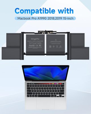 GINGEPRO A1953 Batería 7400mAh MacBook Pro A1990