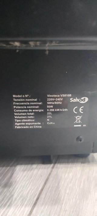 Vinoteca Saivod 21L ( No Enciende )