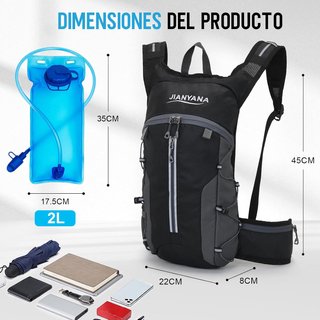 JIANYANA Mochila Hidratación 15L Depósito 2L