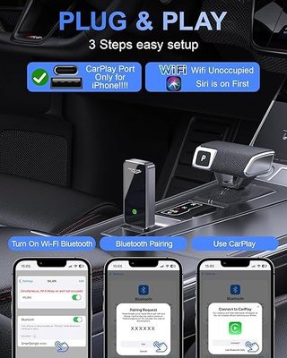 Draome CarPlay Adaptador inalámbrico Mini Edition